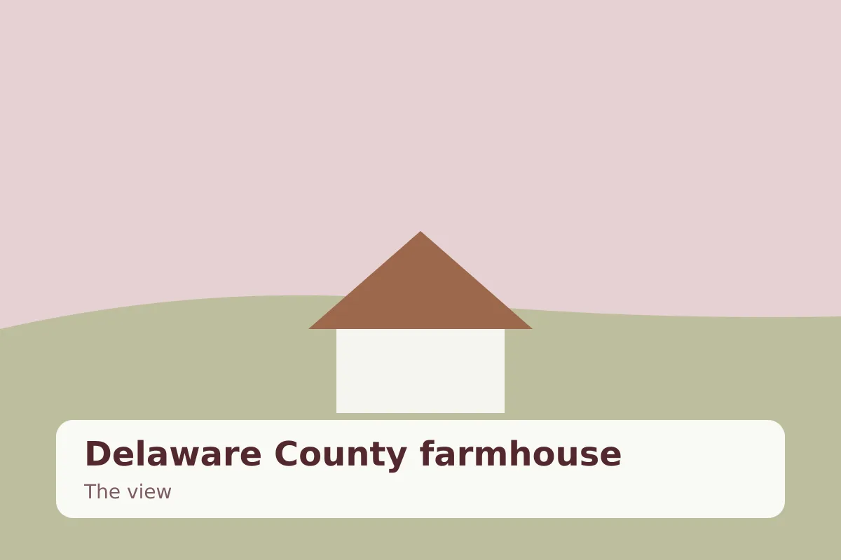 Delaware County farmhouse