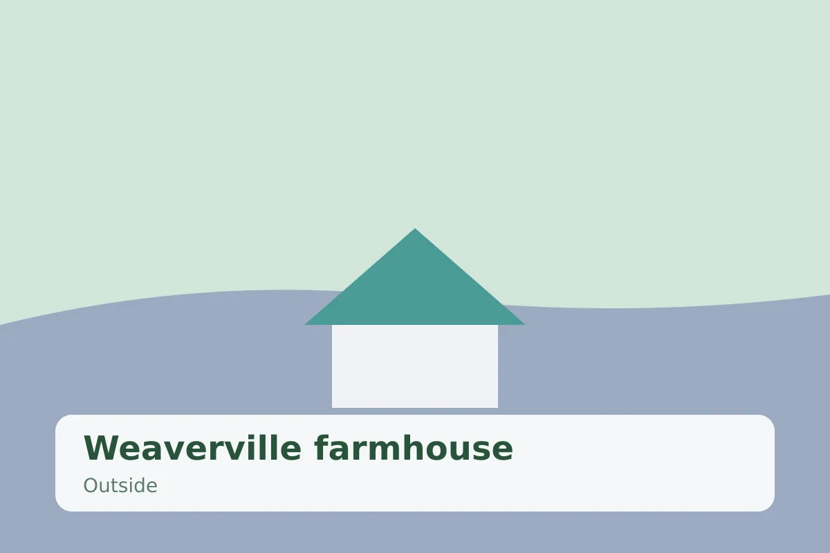 Weaverville farmhouse — outside