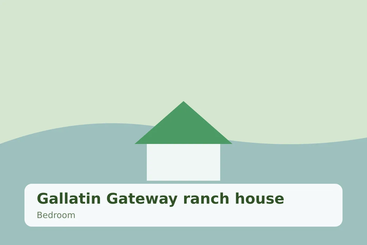 Gallatin Gateway ranch house — bedroom