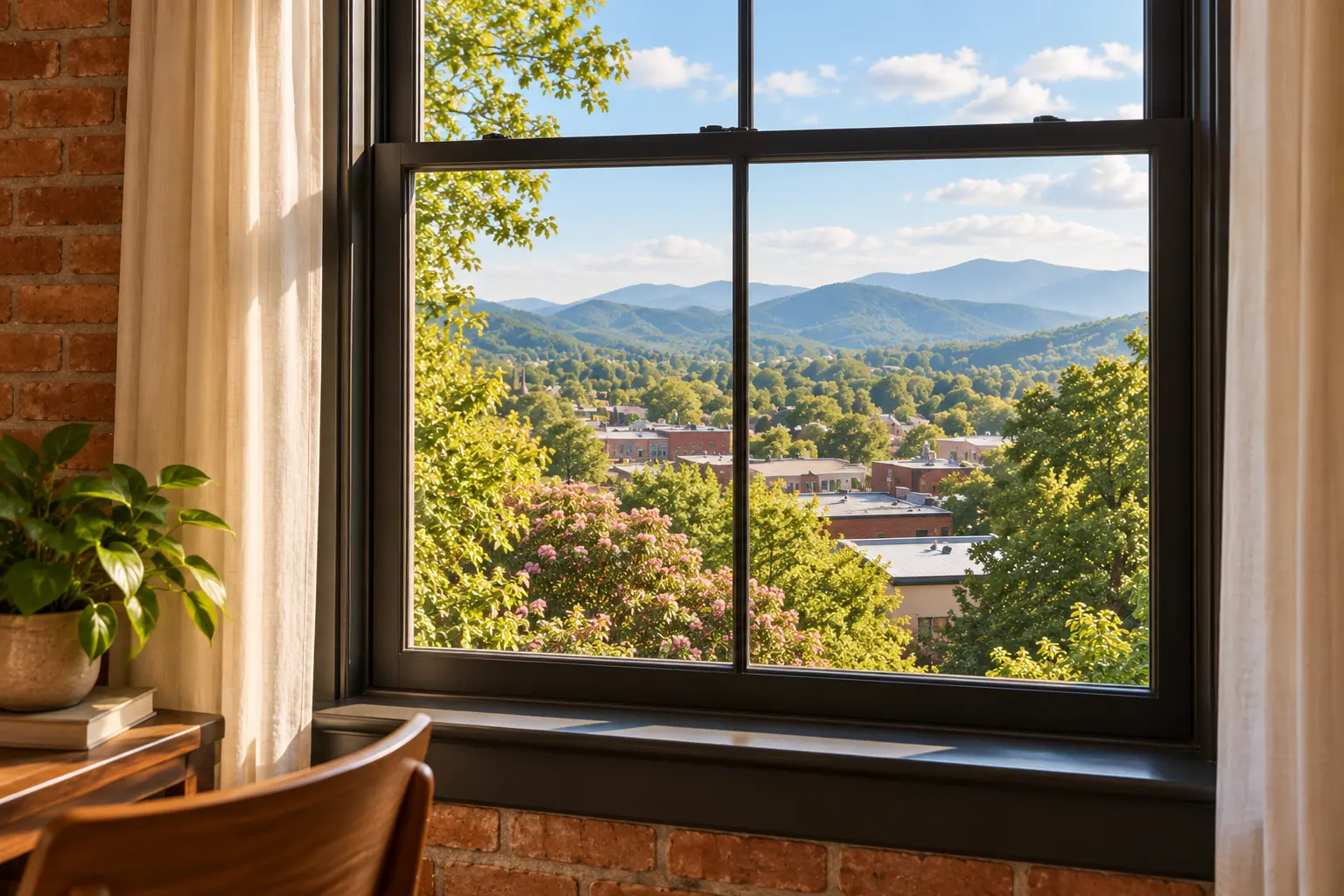 Wall Street guest suite: the view from the windows