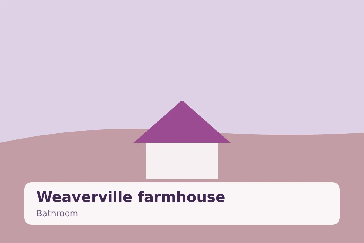 Weaverville farmhouse — bathroom