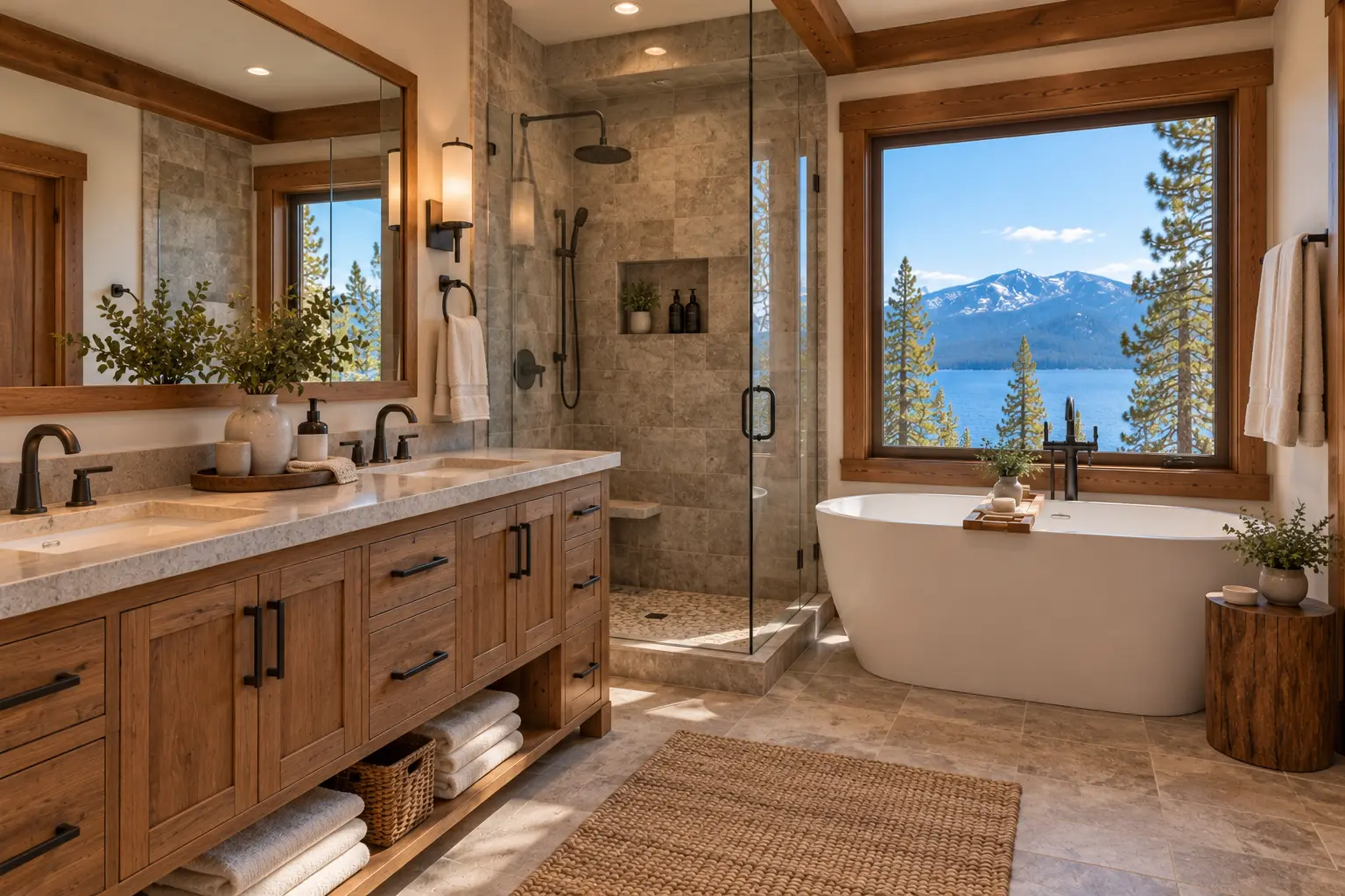 West Shore lake house: the bathroom