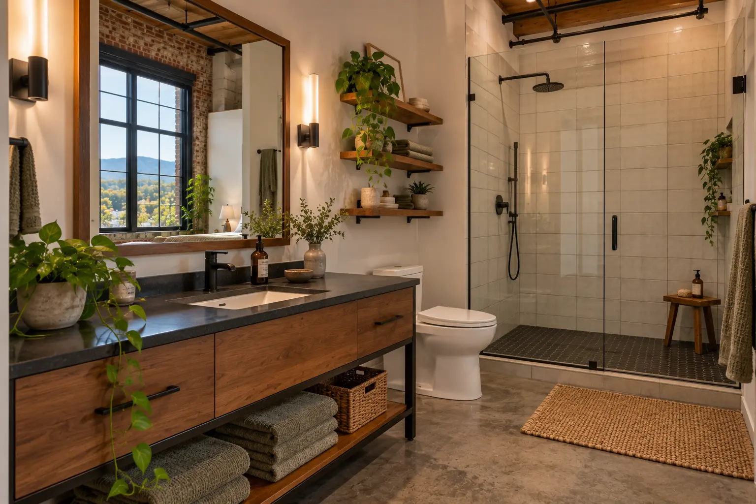River Arts loft: the bathroom