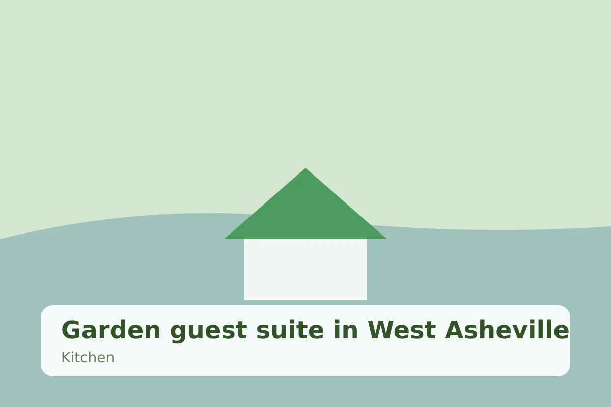 Garden guest suite in West Asheville — kitchen