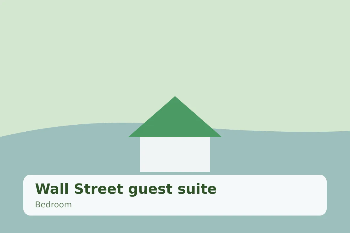 Wall Street guest suite — bedroom