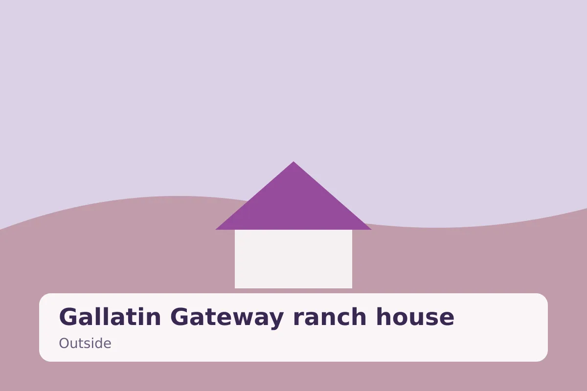 Gallatin Gateway ranch house — outside