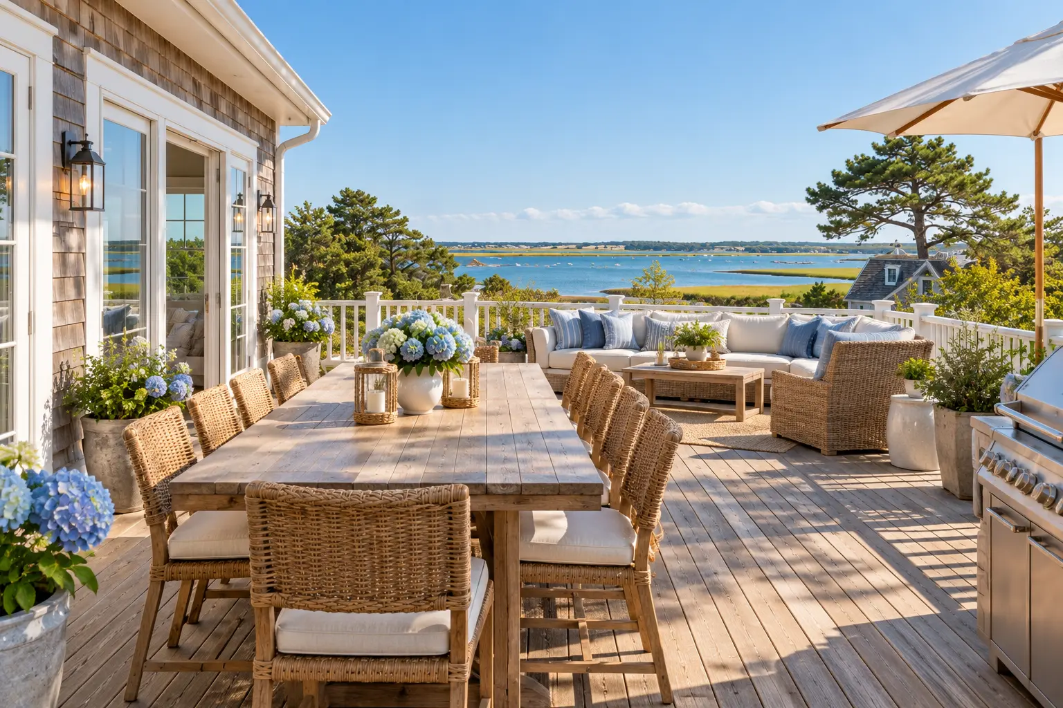 Harbor light house: the deck, looking out at the ocean