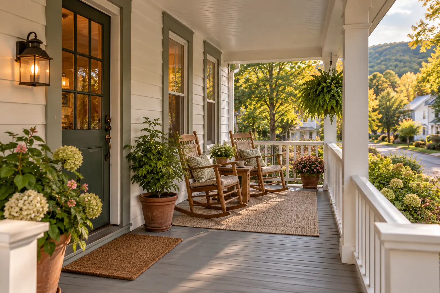 Millbrook cottage: the front porch