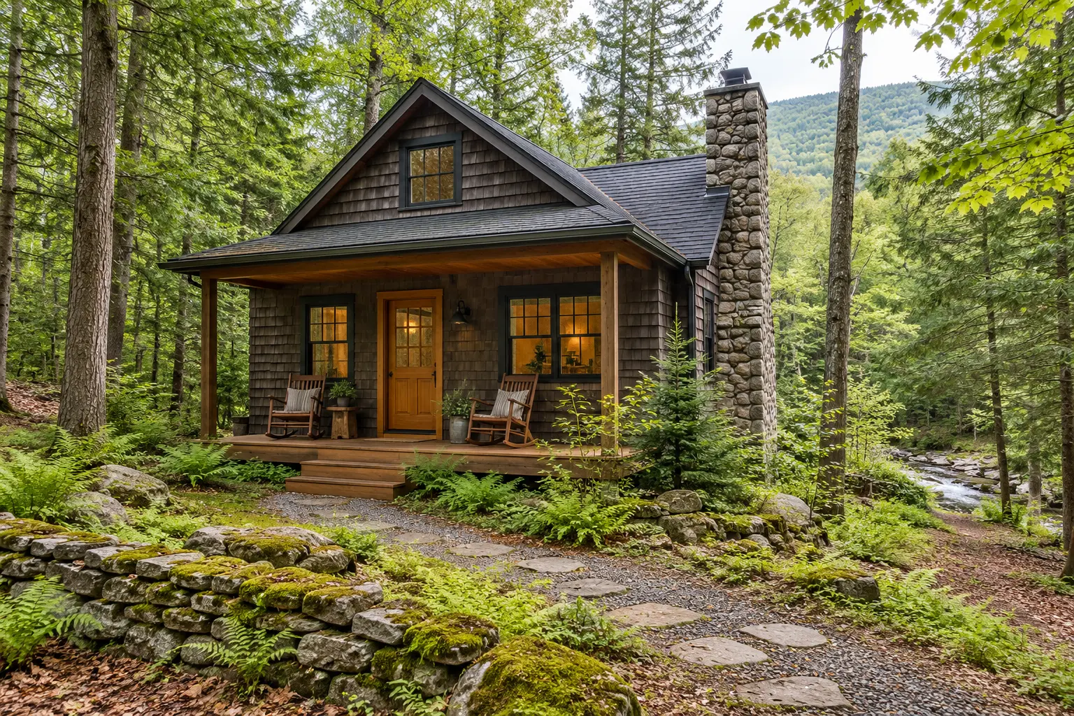 Woodland cottage at Hollow & Pine
