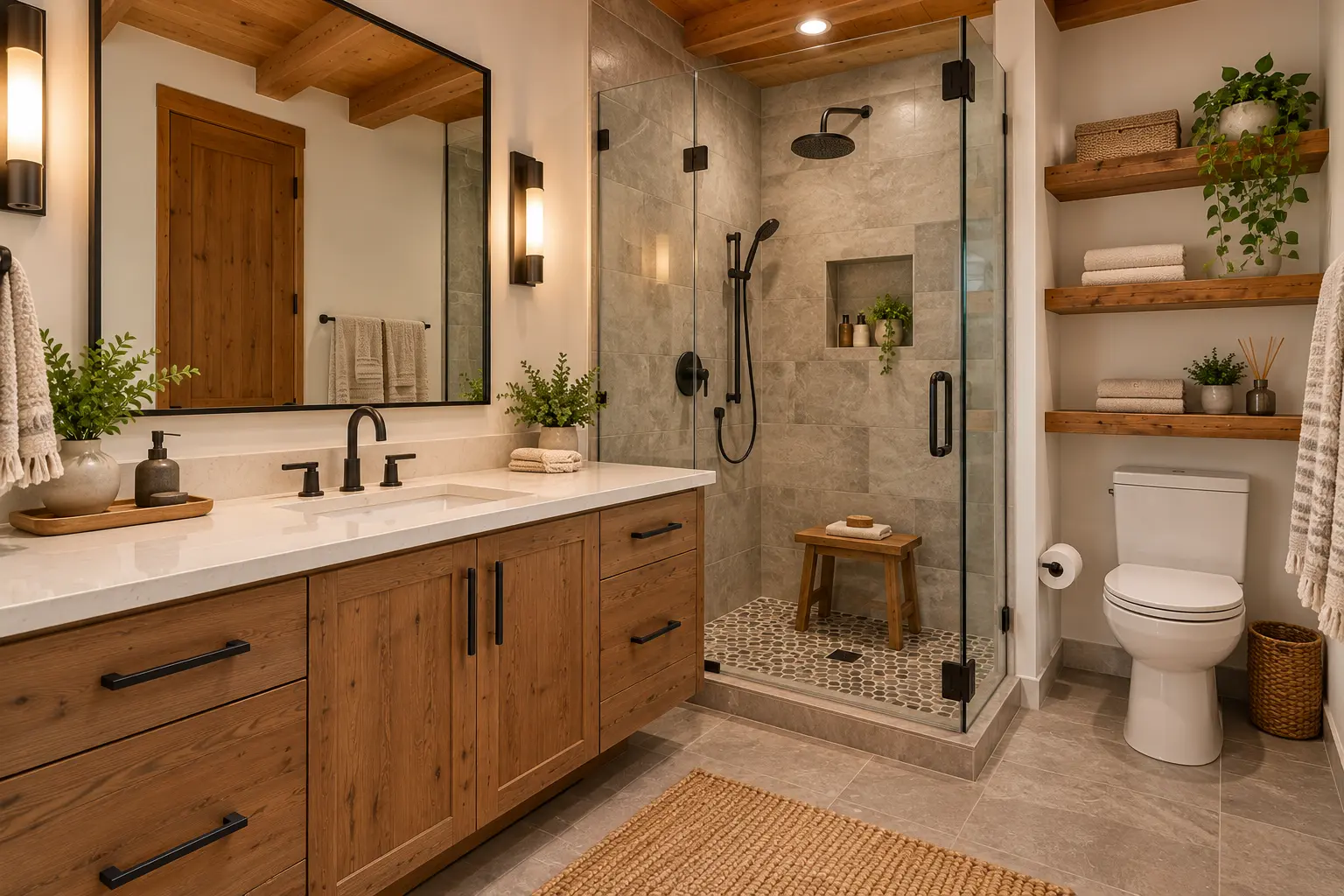 Lakeview loft near Heavenly: the bathroom