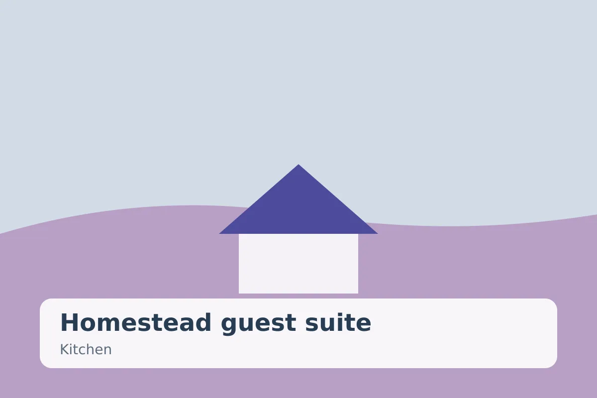 Homestead guest suite — kitchen