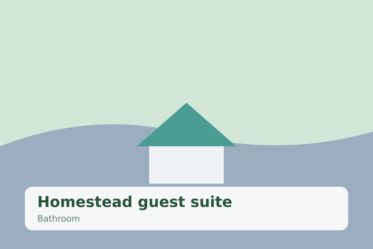 Homestead guest suite — bathroom