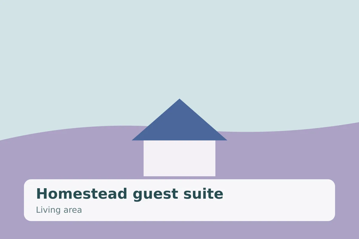 Homestead guest suite — living area