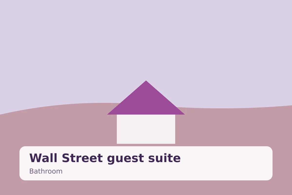 Wall Street guest suite — bathroom