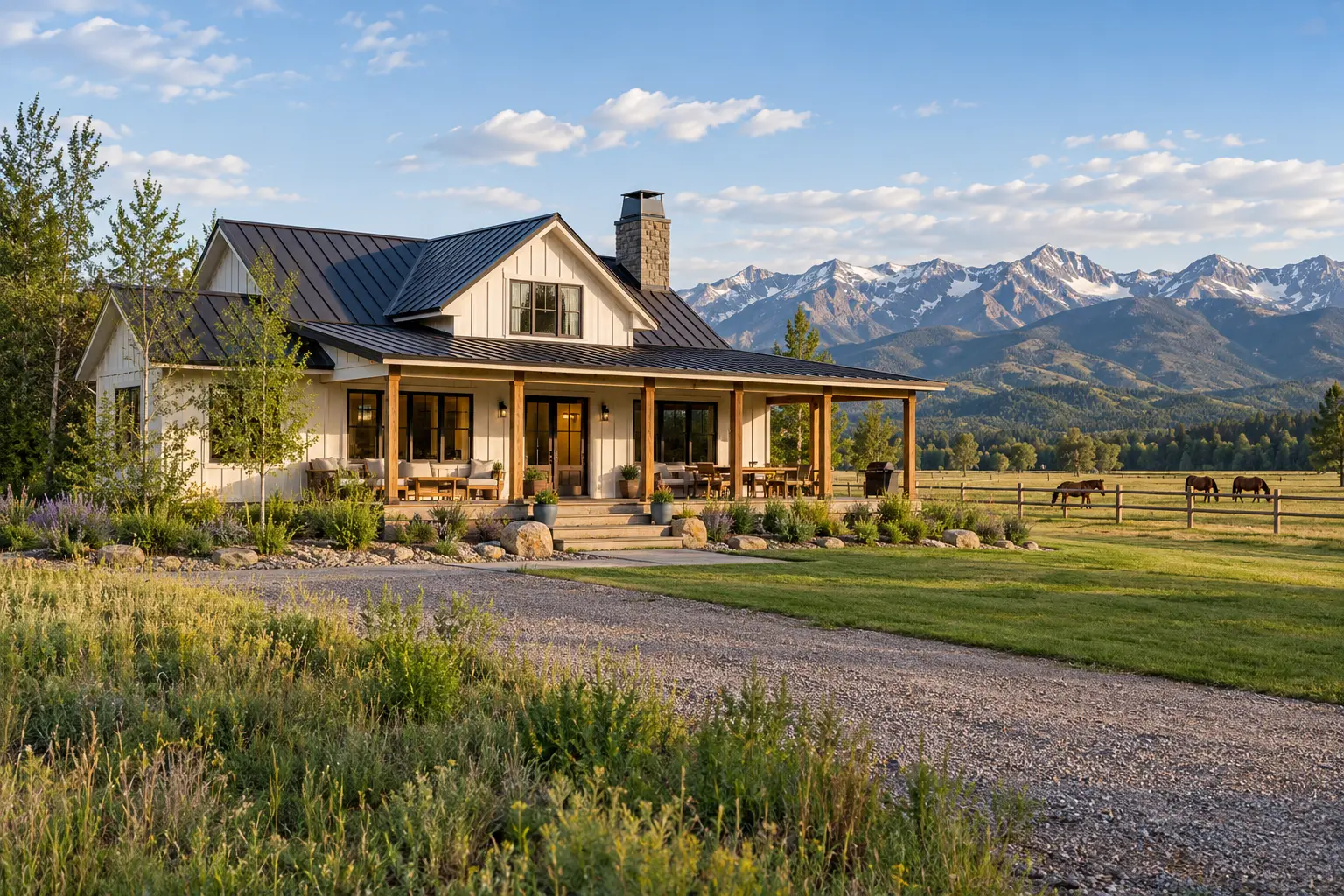 Gallatin Gateway ranch house
