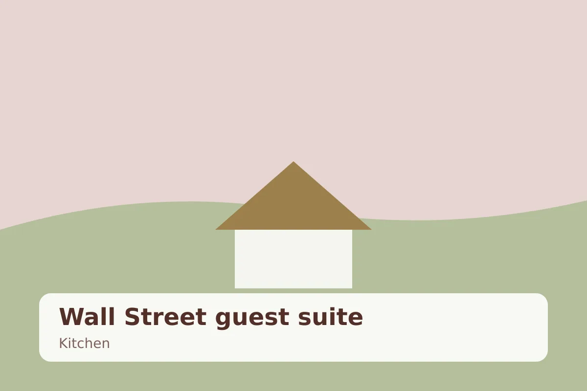 Wall Street guest suite — kitchen