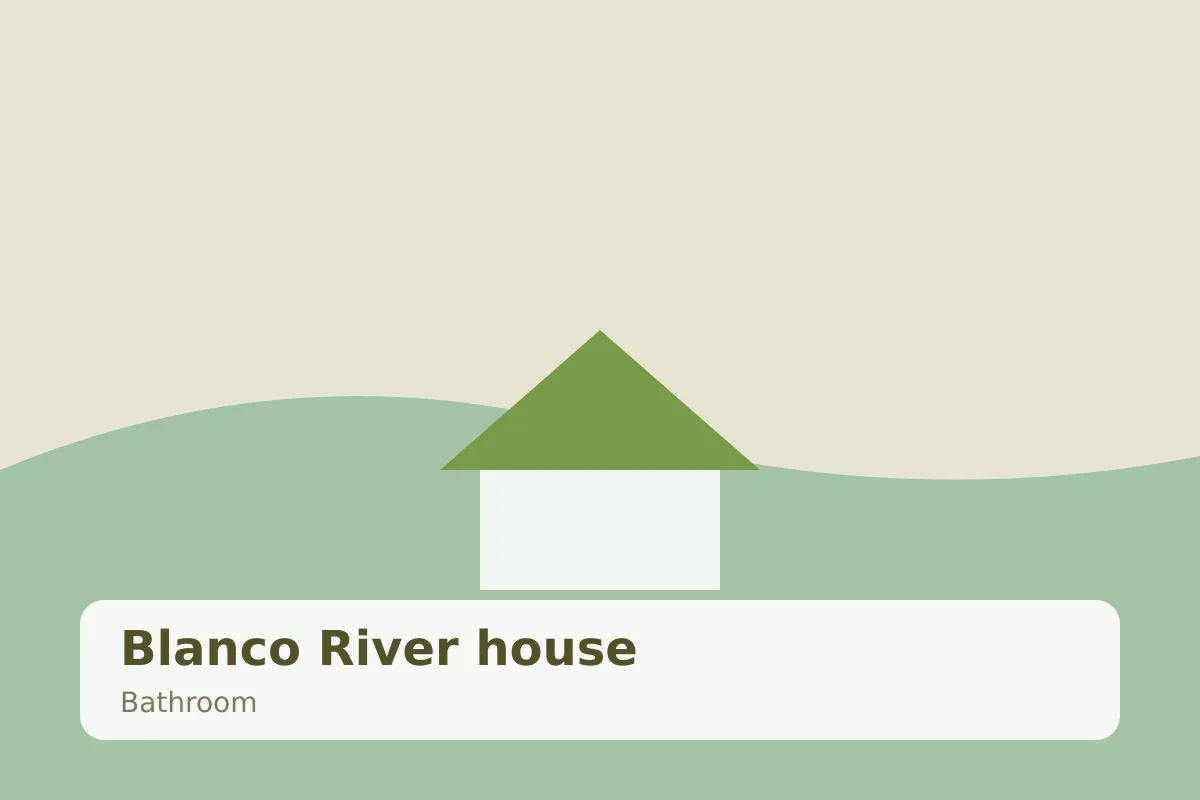 Blanco River house — bathroom