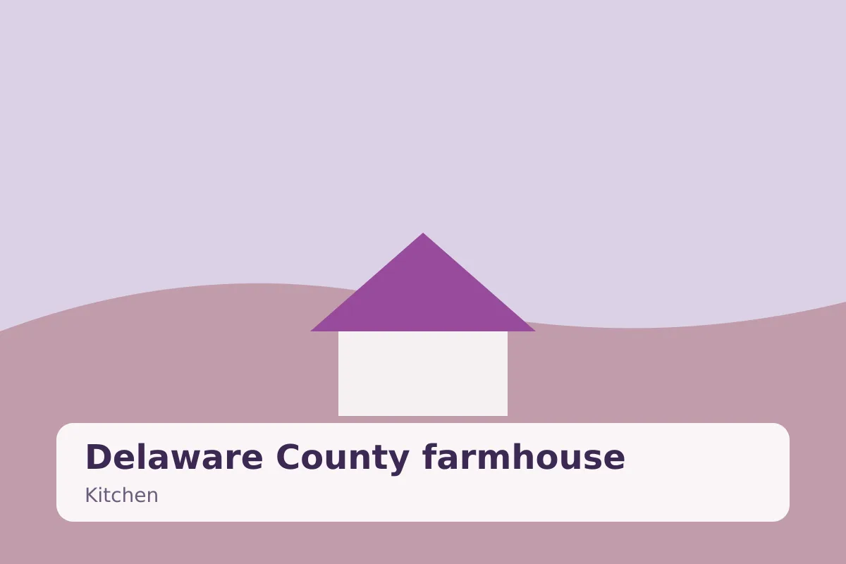 Delaware County farmhouse — kitchen