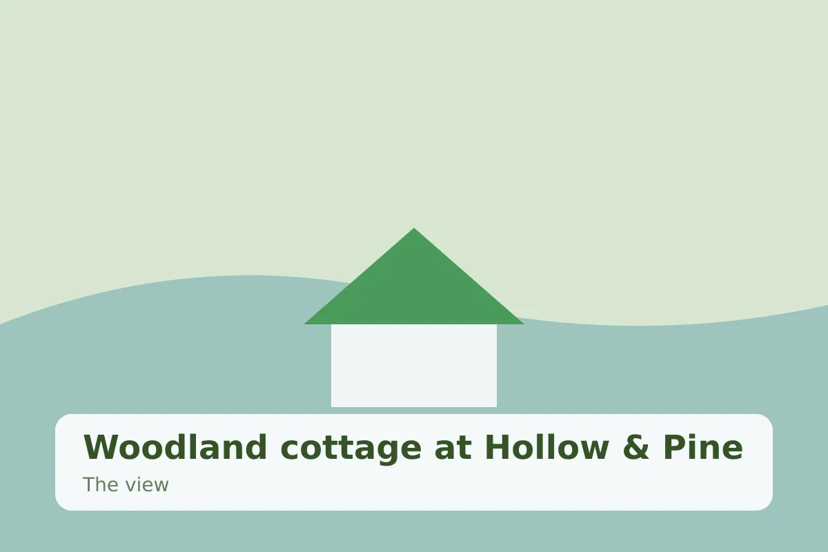 Woodland cottage at Hollow & Pine