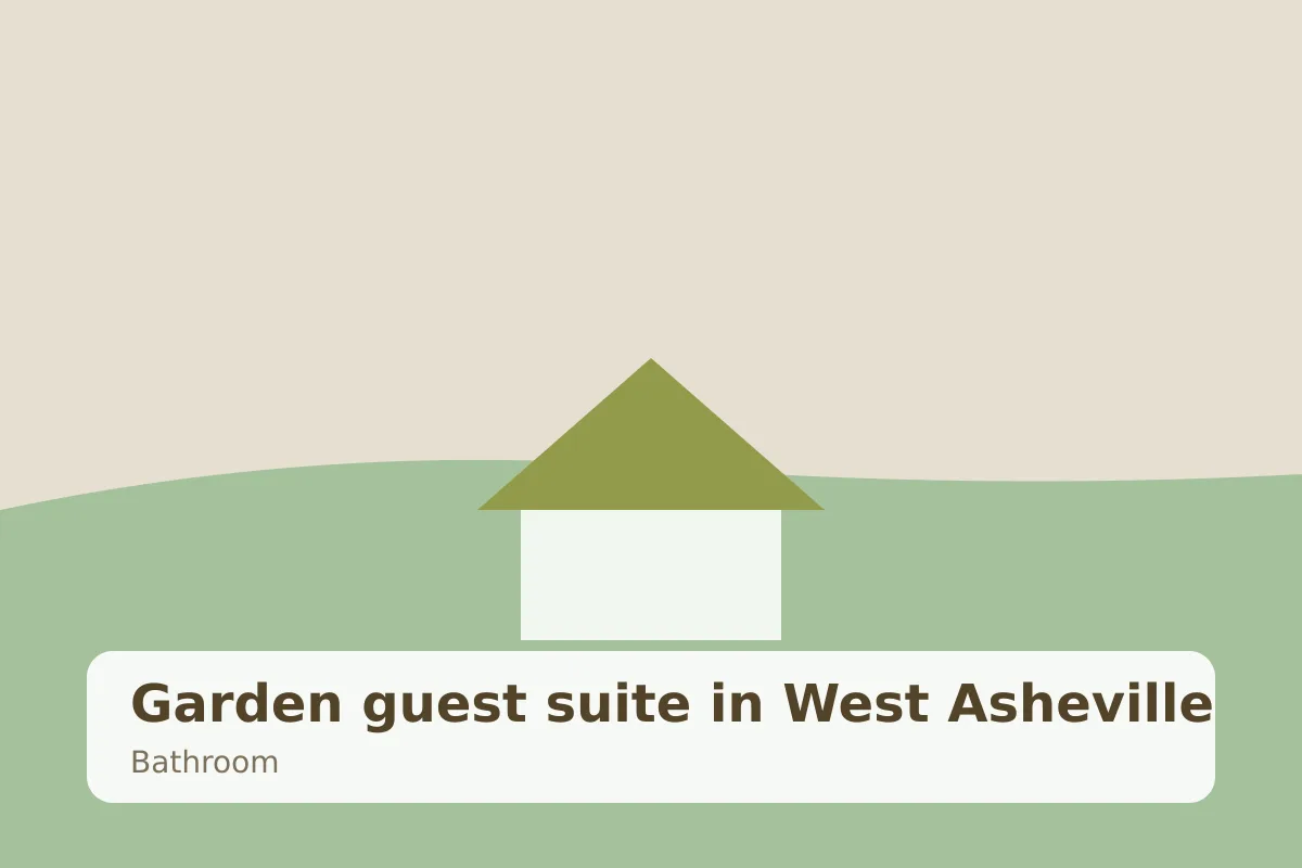 Garden guest suite in West Asheville — bathroom