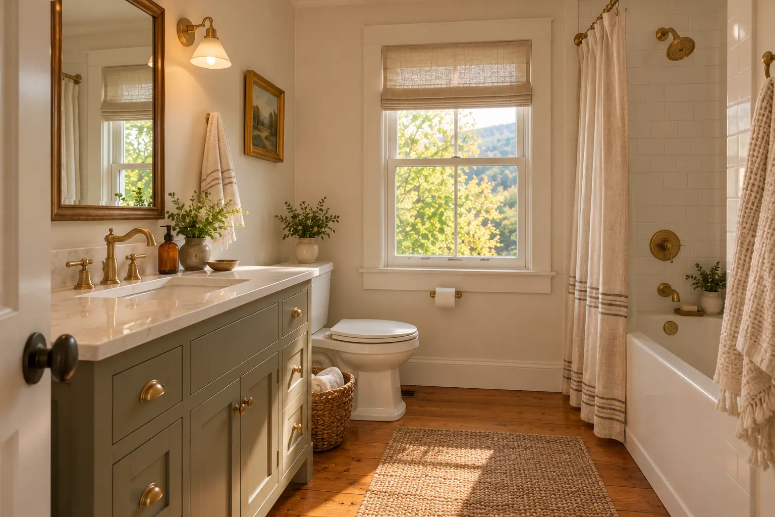 Millbrook cottage: the bathroom